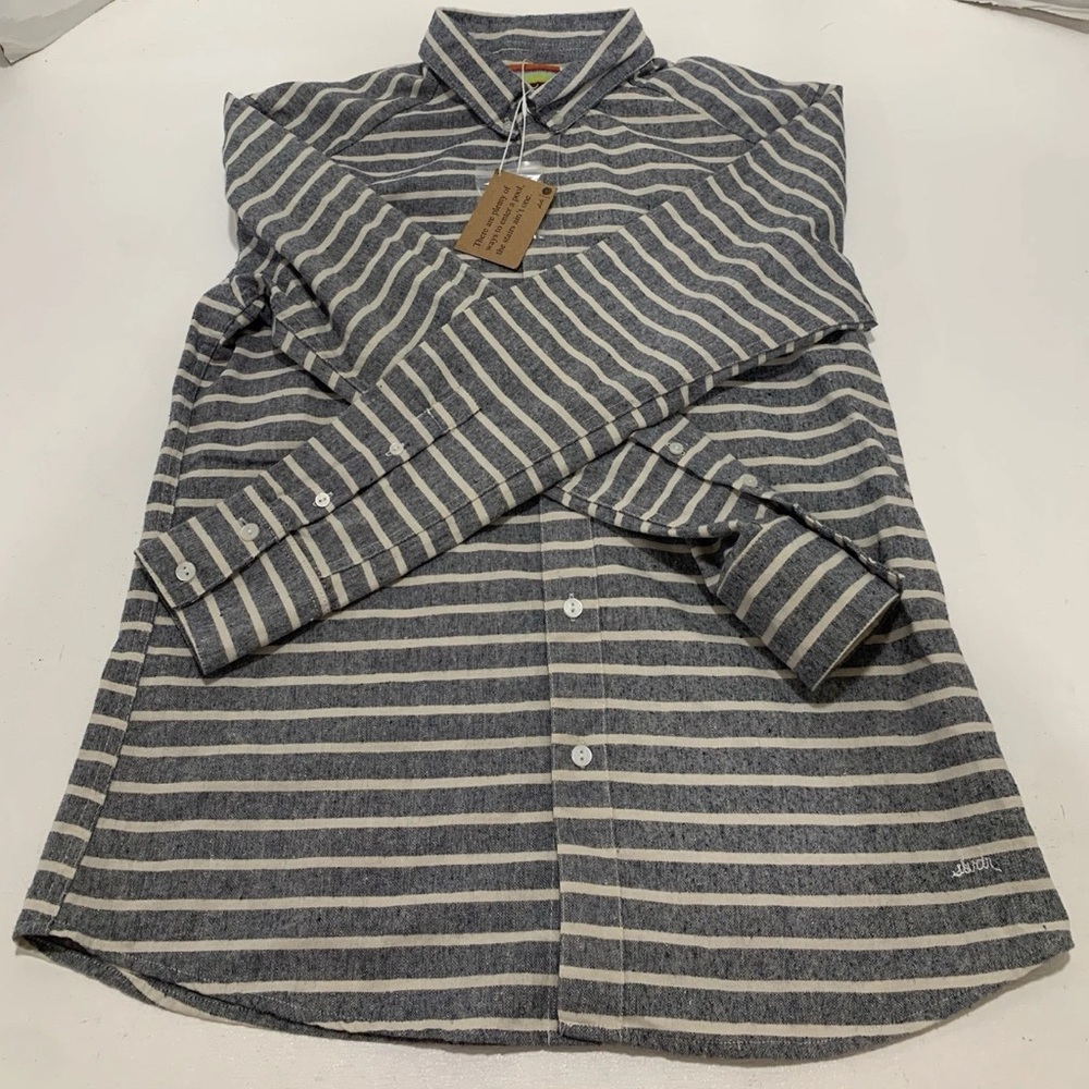 Sludr Mens Long Sleeve Button Up Shirt Size Small